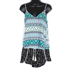 H & M Women's Geometric Tank Top & Short Set Size 6